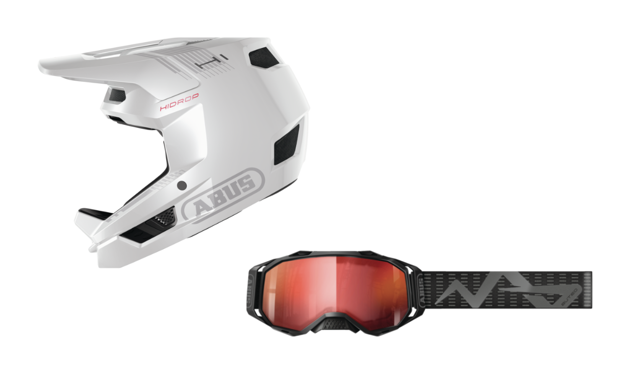 Pack casco integral Abus HiDrop + máscara Abus Buteo