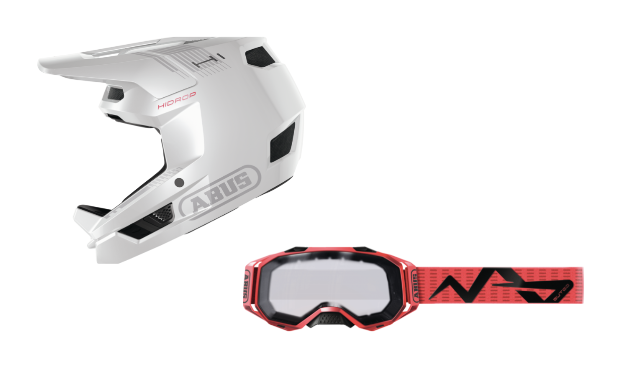 Pack casco integral Abus HiDrop + máscara Abus Buteo