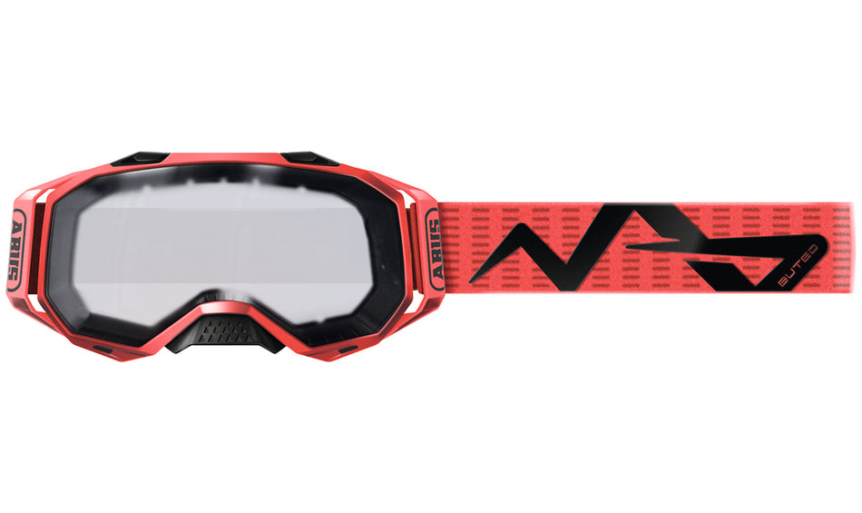 Masque pour casque intégral VTT Buteo Abus rouge