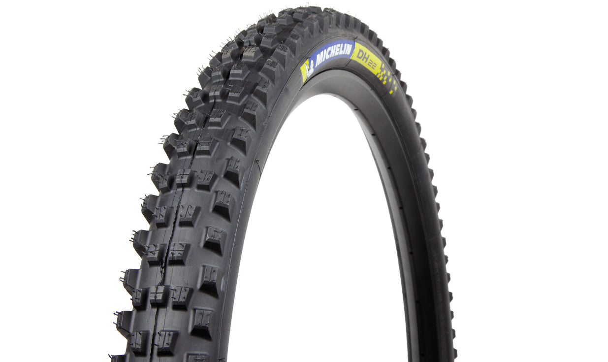 Pneu Michelin DH 22 Racing Line Magi-X Tubeless Ready jaune/bleu