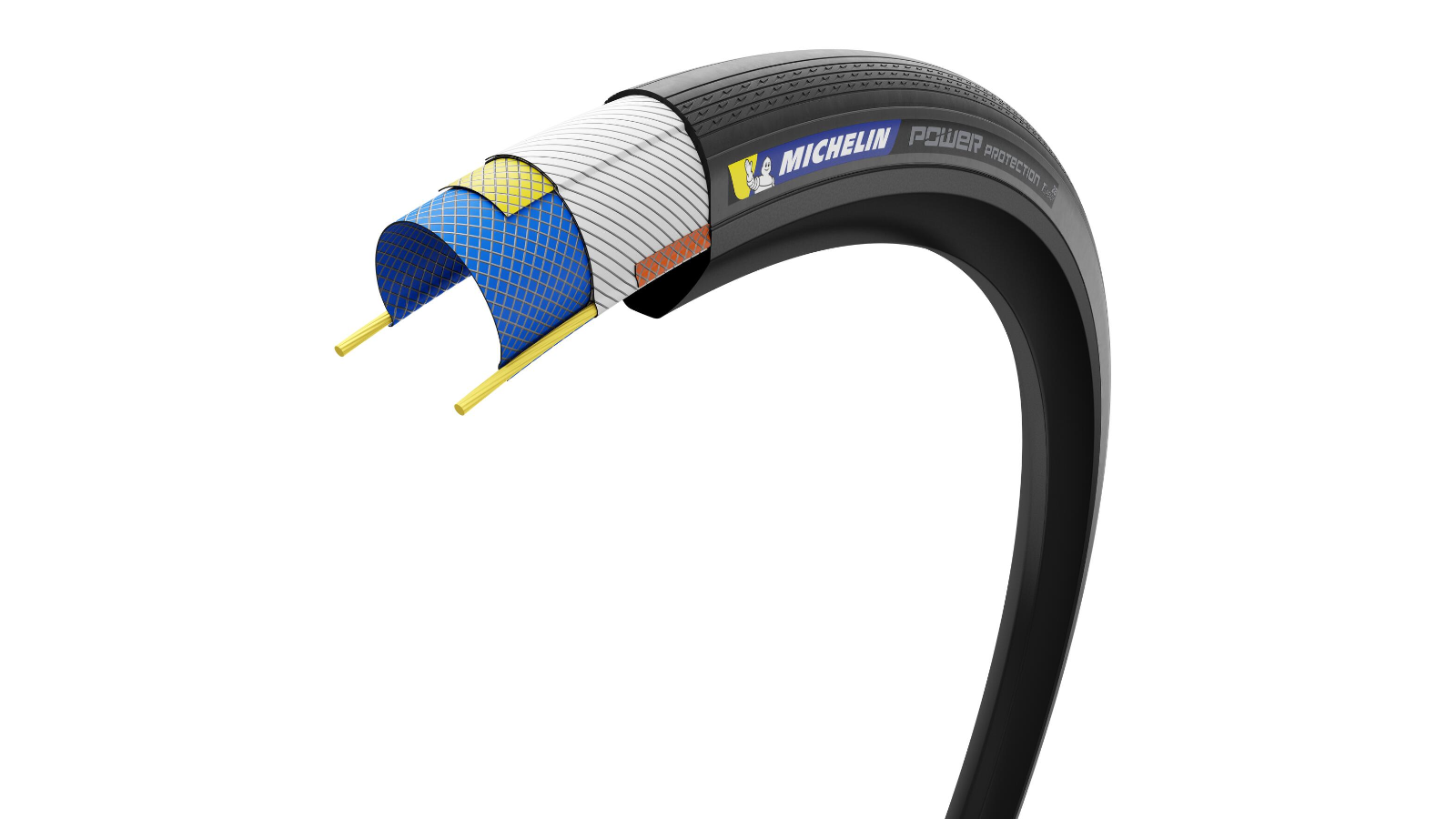 Pneu route Michelin Power Protection TLR 700 construction